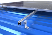 Système de montage solaire en aluminium OEM pour toiture, supports de montage photovoltaïque pour toiture plate en tuiles métalliques
