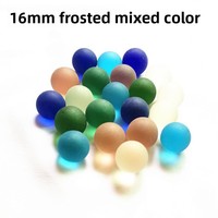 Billes de verre sablées de 16 mm, moulées par fusion, en vrac, pour le jeu de dames, jouets nostalgiques, perles artisanales, vente en gros, Dollar Store