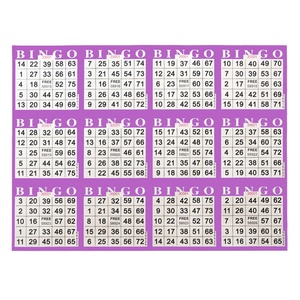 บัตรบิงโกกระดาษราคาโรงงานมาใหม่ ขายส่ง ปรับแต่งได้ ออกแบบฟรี พิมพ์ดิจิทัล - Product Image 1