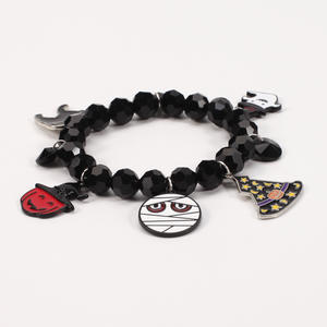 Compra Pulseras Elásticas con Cuentas <span class=keywords><strong>de</strong></span> Halloween con Forma <span class=keywords><strong>de</strong></span> Calabaza, Calaveras, Sombrero <span class=keywords><strong>de</strong></span> Bruja, Murciélago y Fantasma, Regalos Festivos para Fiestas, Joyería - Product Image 2