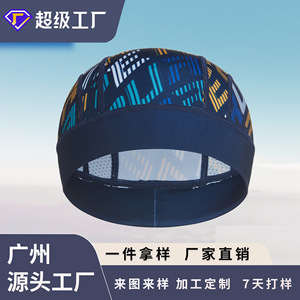 Gorro Deportivo para Ciclismo y Senderismo, Transpirable, de Secado Rápido, Absorbente de Sudor, para Adultos, Negro, Azul, con Estampado Floral - Product Image 2