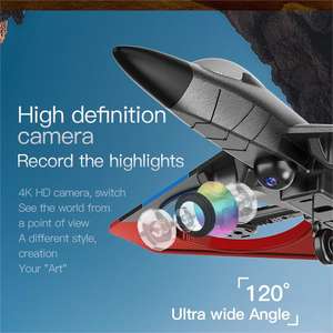 AiJH <span class=keywords><strong>nuevos</strong></span> <span class=keywords><strong>aviones</strong></span> Avio V27 <span class=keywords><strong>aviones</strong></span> <span class=keywords><strong>de</strong></span> Control remoto avión <span class=keywords><strong>de</strong></span> <span class=keywords><strong>combate</strong></span> planeador espuma 4K Hd tiro Drone modelo aéreo RC avión - Product Image 2