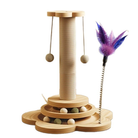 Arbre à chat résistant à l'usure et à faible perte de poils, griffoir vertical surélevé pour chat, griffoir vertical pour chat de style nouveau, jouet durable pour l'auto-amusement