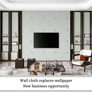 Đơn giản rắn màu sọc sóng in phòng khách phòng ngủ nền liền mạch tường bao gồm vải