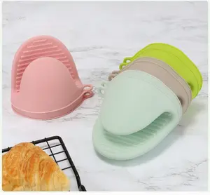 Mini găng tay lò găng tay lò nướng găng tay mẫu miễn phí nóng bán chịu nhiệt nhà bếp Silicone không trượt Silicone in