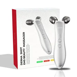 Home Use 10minutes By Derma Shot Ems Face Lift Roller Massager Beauty Body Massager For Skin Tightening Wrinkle Remover