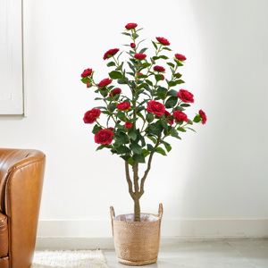 Cây xanh nhân tạo ngoài trời cây hoa trà nhân tạo chậu cây thích hợp cho cửa trước trong nhà và trang trí đám cưới - Product Image 1