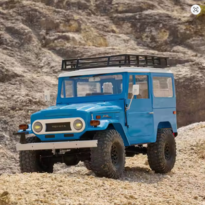 Land Cruiser FJ40 1:10 Scale 2.4G 4WD Yellow LED Lights Offroad RC Crawler Expert Truck 10 Channels 80M Range <b>Remote</b> <b>Controller</b> - Product Image 2