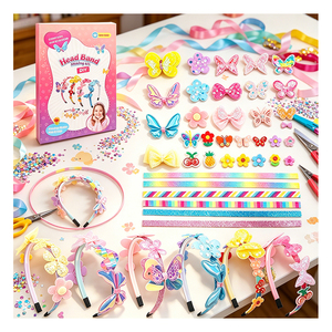 Kit de Accesorios para el Cabello de Princesa, Diademas de Moda para Niñas, Corona de Cristal, Cinta, Actividad Creativa, Regalo, Caja de Juguetes - Product Image 1