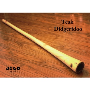 Sáo <span class=keywords><strong>Didgeridoo</strong></span> JELO 100cm dùng trong trị liệu âm thanh, cấp độ người mới bắt đầu, màu gỗ tếch, phụ kiện nhạc cụ - Product Image 2