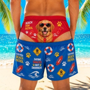 Trajes de Baño para Hombre con Estampado 3D de Ilusión Óptica, Diseño Divertido y Novedoso para Vacaciones de Verano en la Piscina - Product Image 4