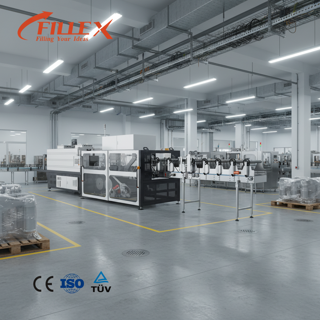High Quality Fully Automatic Heat Shrink PE Film Wrapping Packing Machinery for Bottles Jars Cans