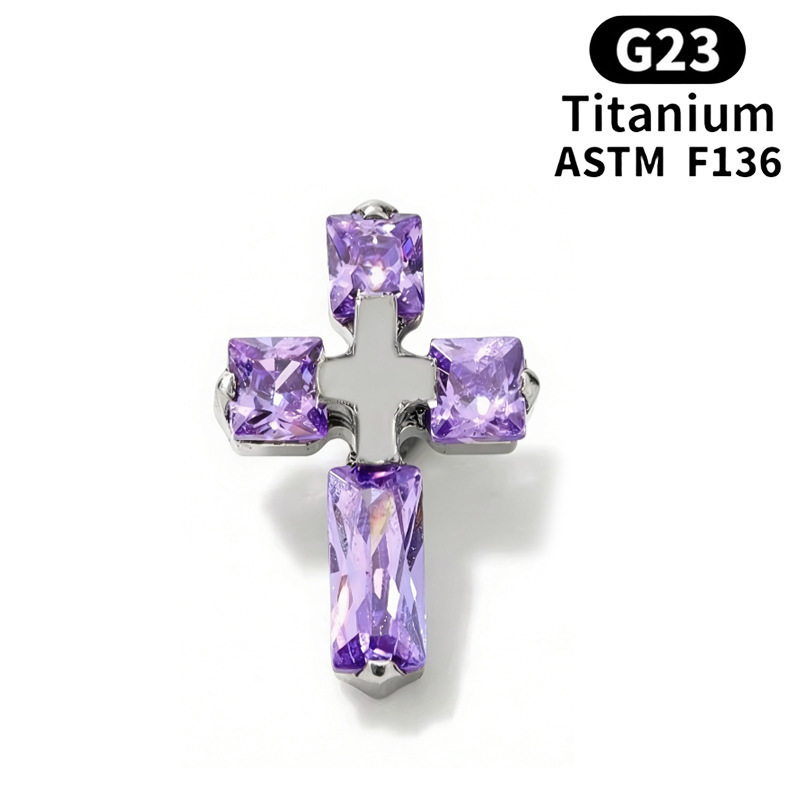 Colore naturale titanio 5a zircone viola