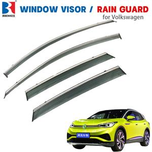 Visera para Ventana de Auto para Volkswagen ID 4 2021+, Deflector de Viento, Lluvia y Sol de Primera Calidad, Moldeado por Inyección - Product Image 1