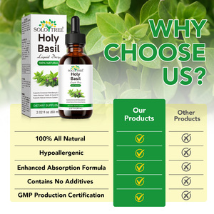 SOLOTREE Integratore Liquido Vegano Senza Alcool con Estratto di Tulsi (Basilico Sacro) a Marchio Privato per Calma, Concentrazione e Supporto Immunitario - Product Image 5