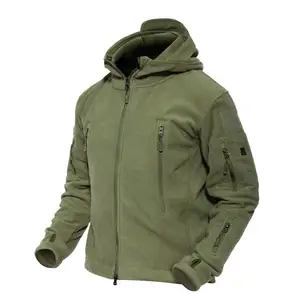 पुरुषों की हुडी ऊनी जैकेट 6 ज़िप-पॉकेट गर्म शीतकालीन जैकेट सैन्य सामरिक जैकेट