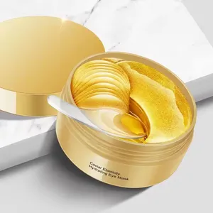 Eigenmarke Augengel Pads Hydrogel Kristall 24K Gold Kollagen koreanische Augenmaske Untersicht-Patch