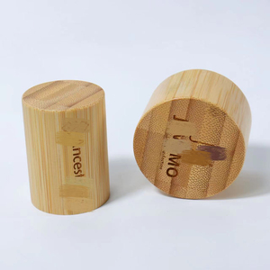ขวดแก้วใสสำหรับยาทาเล็บพร้อมฝาไม้ทรงกระบอกแบบปิดผนึก - Product Image 6