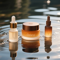 Nouvel arrivage de pots cosmétiques de voyage marron beige bocaux cosmétiques écologiques dégradé personnaliser bocal cosmétique avec logo