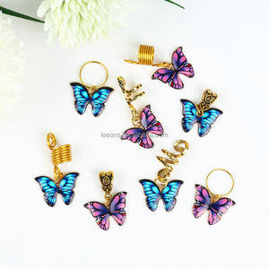 Accessoires de Tresses et Dreadlocks Africaines: Breloques de Bijoux Loc, Perles en Bois, Tubes Métalliques, Anneaux de Manchette pour Cheveux Tressés au Crochet - Product Image 3