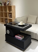 Table d'appoint intelligente avec chargeur sans fil et haut-parleur Bluetooth pour salon CJ12, directement de l'usine #