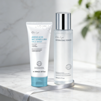 Ensemble de soins de la peau éclaircissant au riz, nettoyant, anti-âge, hydratant et blanchissant, marque privée