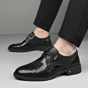 Men's White Perforated Leather <b>Clogs</b> Lace-Up Breathable Summer Formal Shoes Adult Size 40-46 - Product Image 4