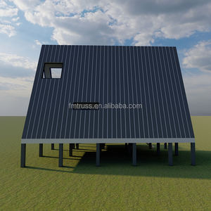 プレハブログハウスフレーム三角形屋根小さな木造住宅 - Product Image 3