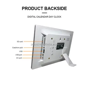 2023 Pros China Hot Sales Remote Control Wall Mount 8 Inch Ips Digital Calendar Alzheimer Clock For Dementia Memory Loss