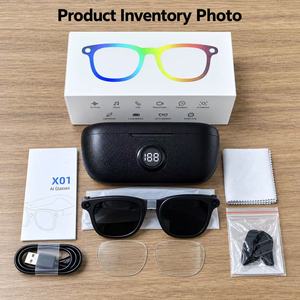   Lunettes caméra avec double micro, réduction du bruit, appels mains libres, lecture de musique, lot en gros, pack professionnel - Product Image 2