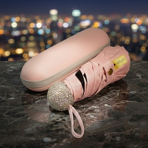 Luxury Modern Straight Plastic Handle 5 Fold Manual <b>Umbrella</b> Portable Sun Rain Travel UV Protection <b>Windproof</b> Lightweight - Product Image 1