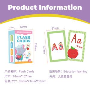 58 cartes flash éducatives pour enfants, aide les tout-petits à apprendre les objets, les nombres, les jeux, l'alphabet - Product Image 4