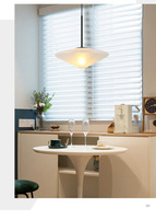 Lustre ovale LED créatif et simple en fer et verre, style nordique, pour café, restaurant, bar, hôtel, chambre à coucher, chevet, noir/blanc