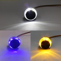 Phare Led avec poignée d'accélérateur pour motos, feux 72mm, couleurs personnalisées, pour motocyclettes