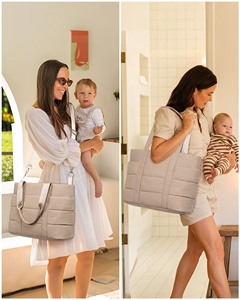 Sac à langer de grande capacité avec poche isotherme et matelas à langer, sac de voyage imperméable portable pour maman - Product Image 5