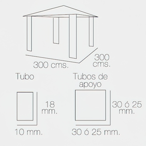 Pergola Pieghevole Papillon 3x3 Metri - Product Image 2