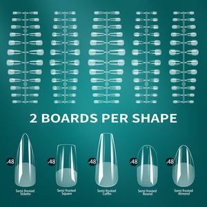 Vente en gros de haute qualité 240 pièces/boîte <span class=keywords><strong>colle</strong></span> souple semi-mate pour <span class=keywords><strong>ongles</strong></span> cercueil à <span class=keywords><strong>ongles</strong></span> à couverture complète <span class=keywords><strong>patch</strong></span> pour <span class=keywords><strong>ongles</strong></span> artificiels - Product Image 5