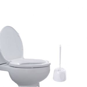 Brosse de toilette compacte Maxfree à long manche, poils robustes, base lourde, design dissimulé, poignées faciles à saisir en plastique pour la salle de bain des bébés - Product Image 2