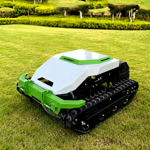 Free Shipping CE Euro5 Industrial Automated Lawn Mower Telescopic Handle Self Propelled Remote Control for <b>Garden</b> Grass Cutting - Product Image 1