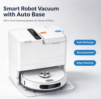 Robot Vacuum Cleaner LDS Navigation dengan Pembuangan Kotoran Otomatis, Pembersihan Basah/Kering untuk Lantai Keras dan Karpet, Menggunakan Motor Tanpa Sikat dan Filter Cyclone