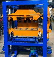 QT4-24 semi-automatique béton ciment 6 pouces creux standard brique solide verrouillage finisseur pavé bloc faisant la machine