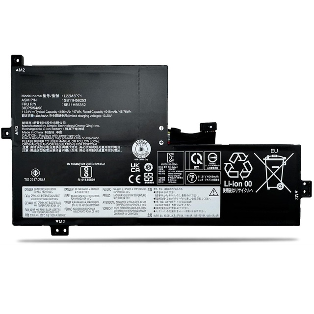 Simer L22C3PG0 Laptop Battery 1131V 4156mAh Rechargeable Li Ion for Lenovo Replacement