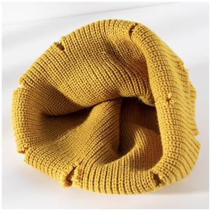 Bonnets d'hiver en tricot avec protection solaire, bordures frangées, style fantaisie simple, couleur rouge jujube, véritable <span class=keywords><strong>bonnet</strong></span> d'hiver - Product Image 4