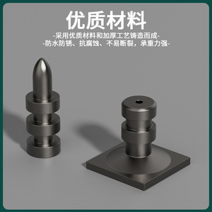 Brass Sleeve And Pin For Dining <b>Table</b> Hidden Central Axis Pivot Square Metal <b>Legs</b> Modern Design - Product Image 3