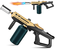 Torche au propane puissante, lance-flammes réglable avec conception détachable pour barbecue, cuisson des steaks (réservoir de propane non inclus)