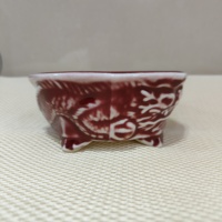 Pot à bonsaï Yixing Offre Spéciale fait main sculpté avec motif de dragon et forme octogonale