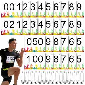 Números de Dorsal Personalizados para Carreras, 5K, 10K, Medio Maratón, Tela a Todo Color, Dorsales de Una Cara, Etiquetas para Corredores - Product Image 2