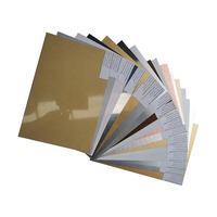 Plaque en aluminium pour sublimation, finition miroir doré, vierge, 20x30cm 30x40cm 40x60cm 60x80cm