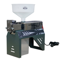 Moulin à riz électrique compact, décortiqueuse de paddy 220V 10kg/h (22,05lb/h), utilisation simple pour la maison, nettoyage facile