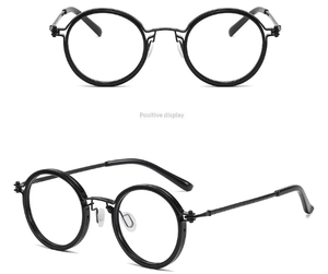 Gafas <span class=keywords><strong>de</strong></span> Montura Completa Metálicas Anti-Luz Azul para Hombre, Estilo Retro Punk, Antideslumbrantes, Espejo Plano, Venta al por Mayor para Adultos - Product Image 2